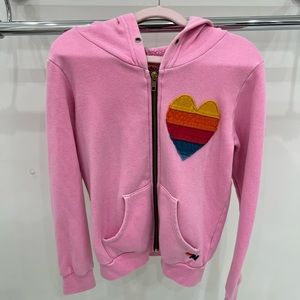 Aviator nation, size 10 kids, pink sweatshirt